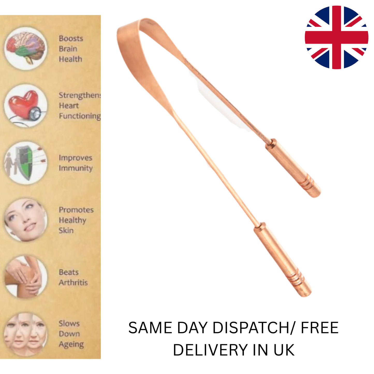 Copper Tongue Cleaner