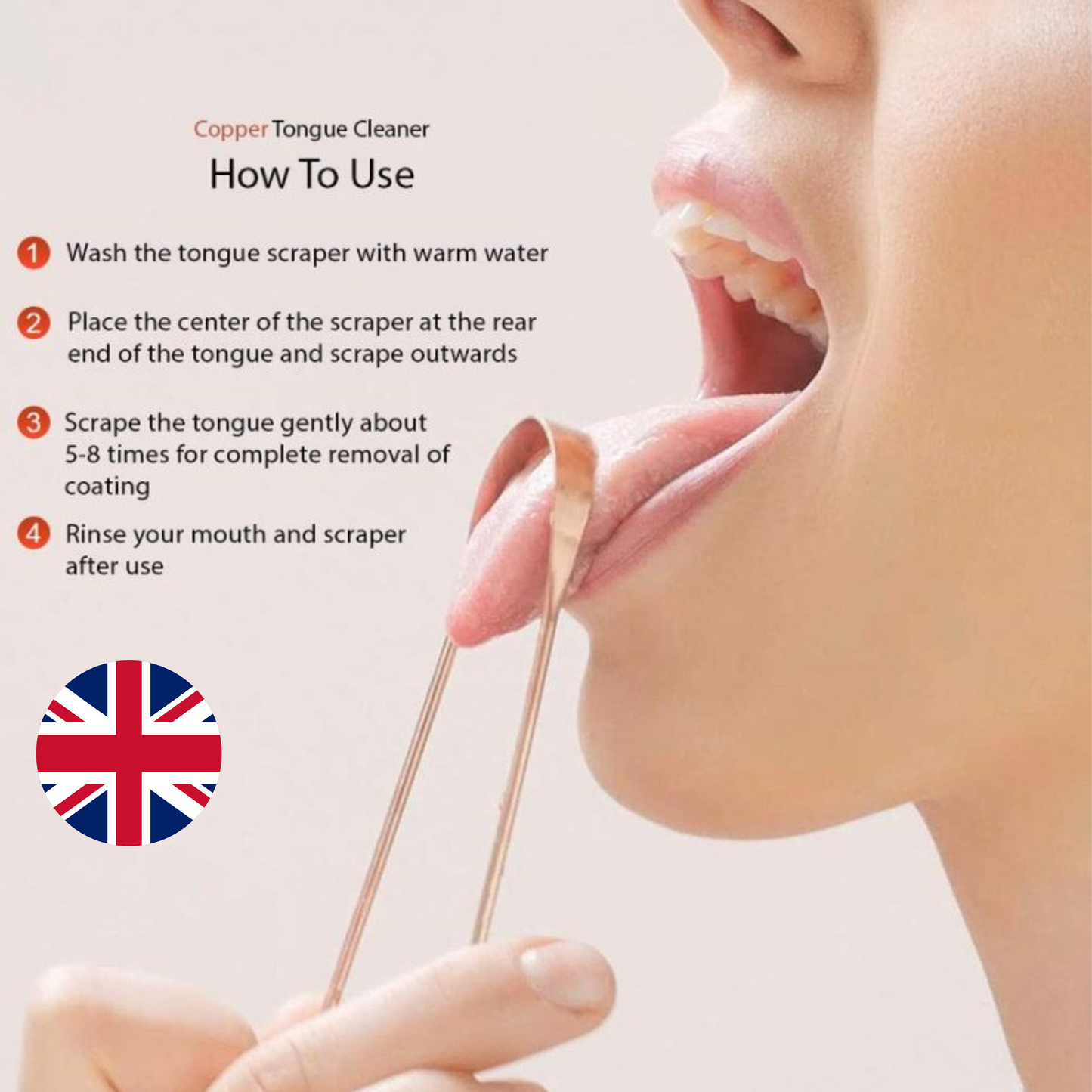 Copper Tongue Cleaner