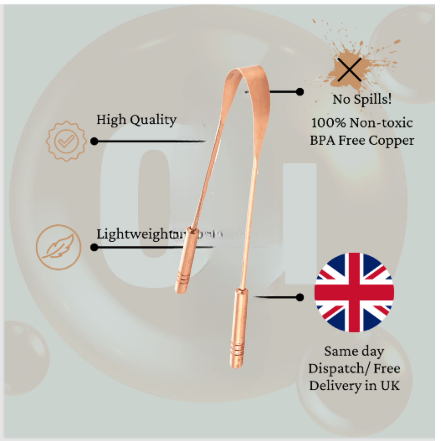 Copper Tongue Cleaner